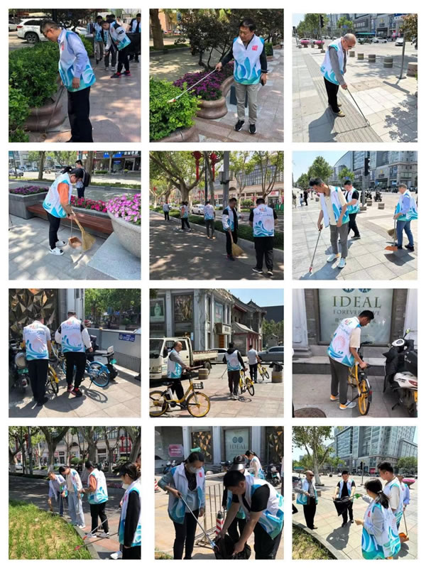 輕工供銷公司組織“黨團(tuán)攜手樹先鋒，共創(chuàng)文明典范城”雙報(bào)到活動(dòng)